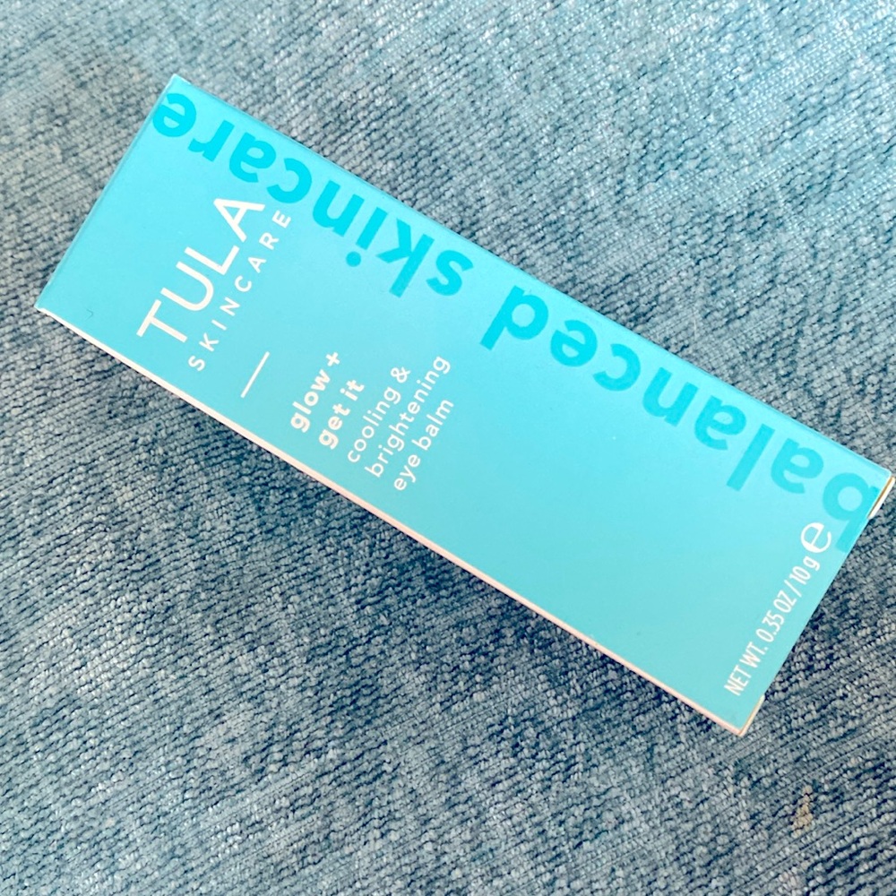 NEW Tula Glow and Get It cooling and brightening eye balm